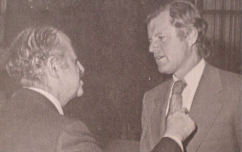 AIPAC Founder Isaiah L. Kenen and Ted Kennedy